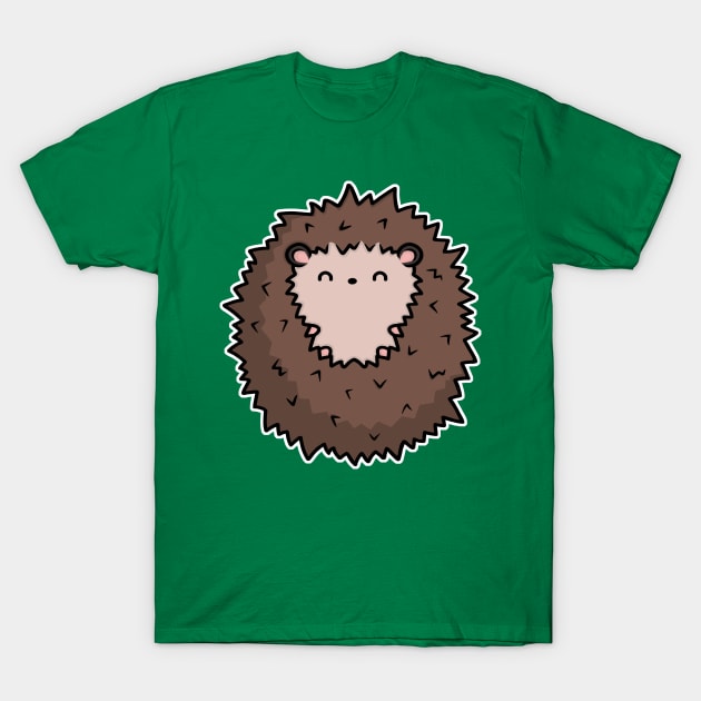 Snuggly Hedgehog T-Shirt by perdita00